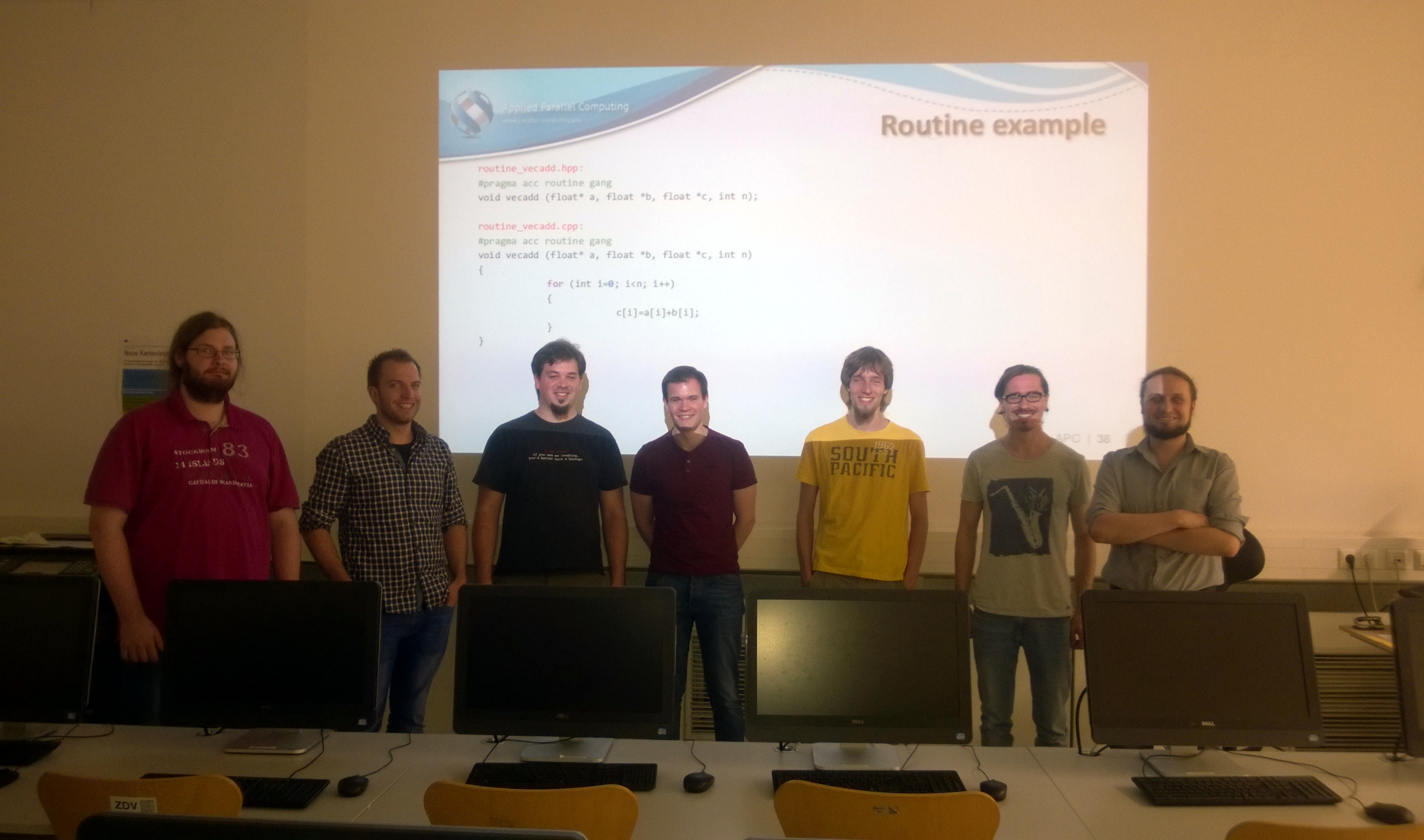 OpenACC workshop at the Univeristy of Mainz